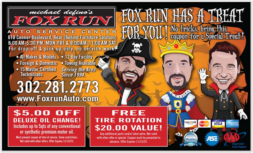 September offers | Fox Run Auto Inc.